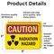 Signmission Radiation & Laser Sign, 3.5 in H x 5 in W, Vinyl Decal, Rectangle OS-2PACK-CR-D-35-L-10185 - alternate 2